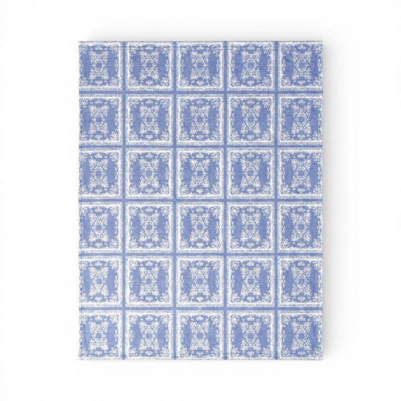 Lemontree Lemon Tree Stone Washed Cotton Reversible Throw Blanket - Blue