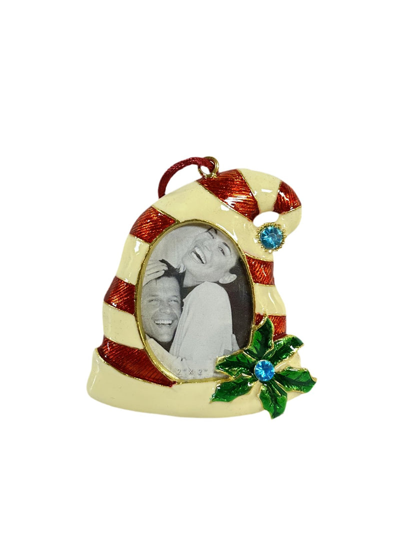 Lemontree Lemontree Pewter Photo Frame Christmas Hat Ornament