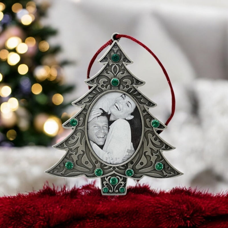 Lemontree Lemontree Pewter Photo Frame Christmas Tree Ornament