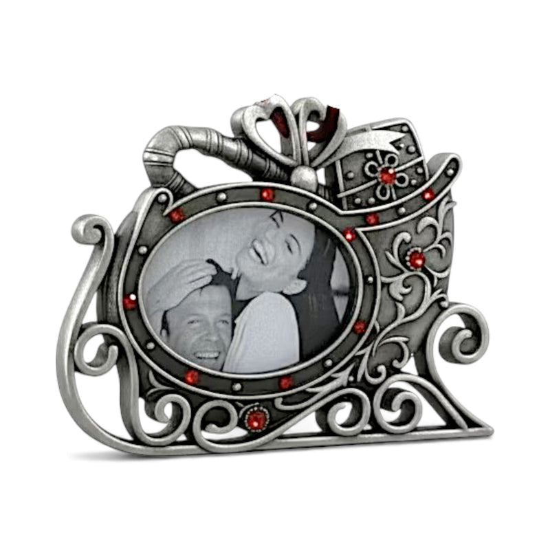 Lemontree_Lemontree Pewter Photo Frame Sleigh Ornament_