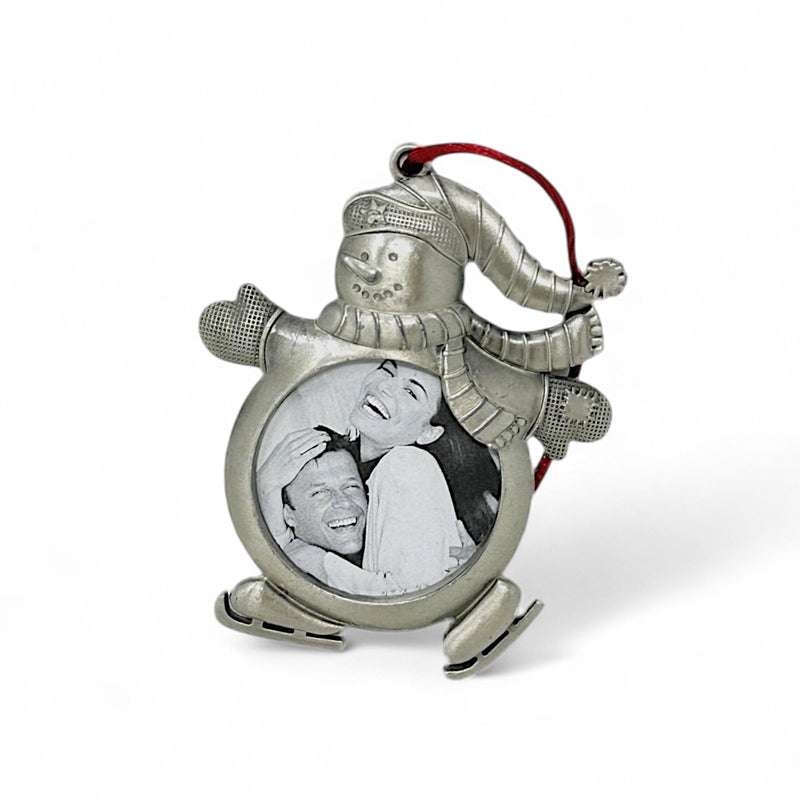 Lemontree Lemontree Pewter Photo Frame Snowman Ornament