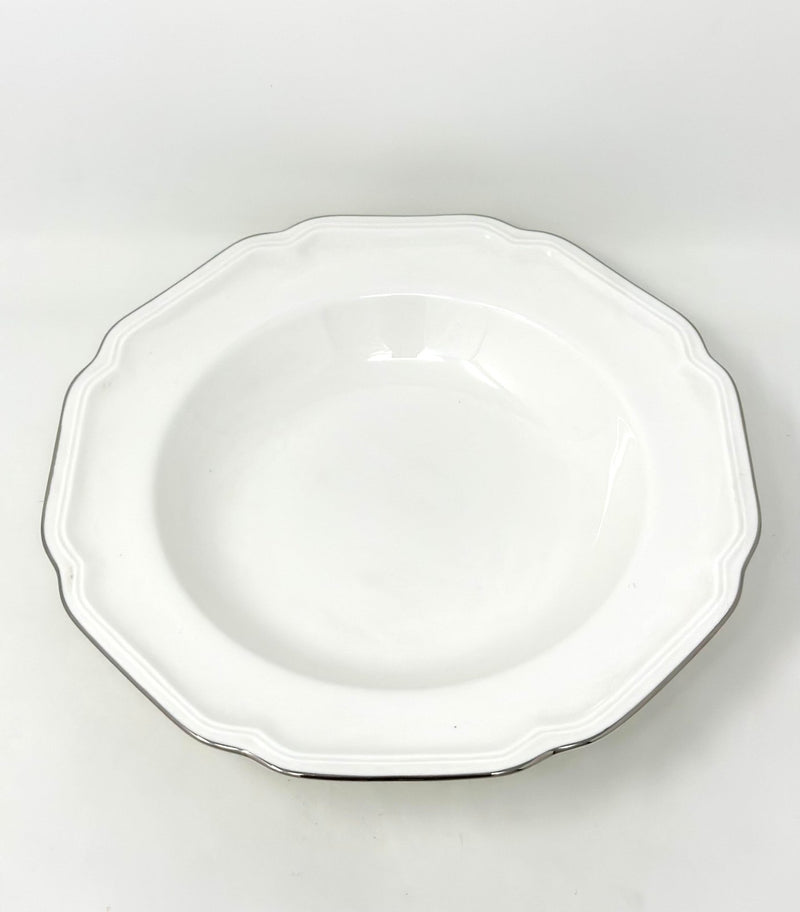 Mikasa MIKASA ANTIQUE PLATINUM RIM SOUP BOWL   