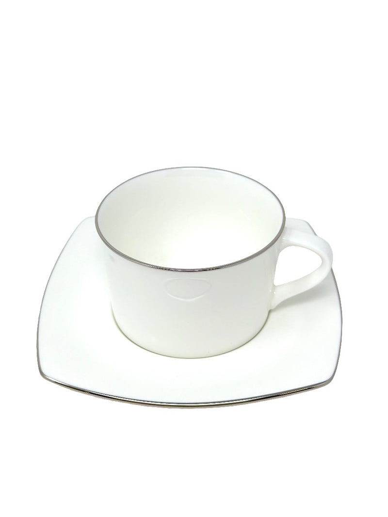 Mikasa Mikasa Couture Platinum Cup & Saucer Set