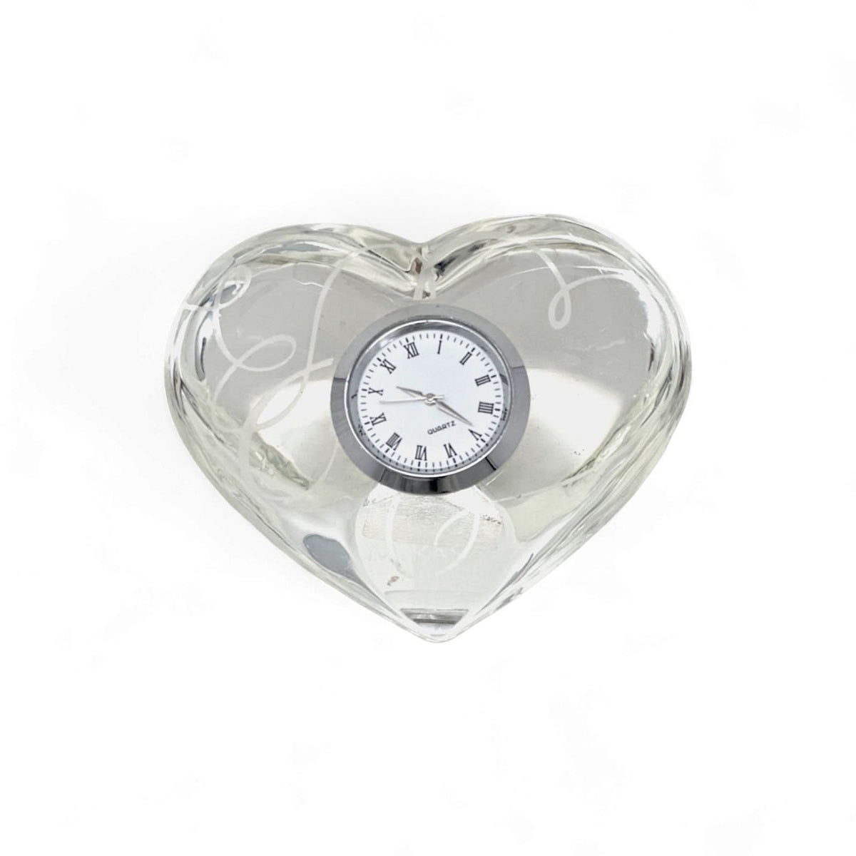 Mikasa Love Story Heart-Shaped Crystal Clock - Kitchen Smart