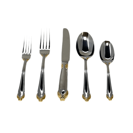 Mikasa Mikasa Delacroix Gold Flatware - 5 Piece Place Setting