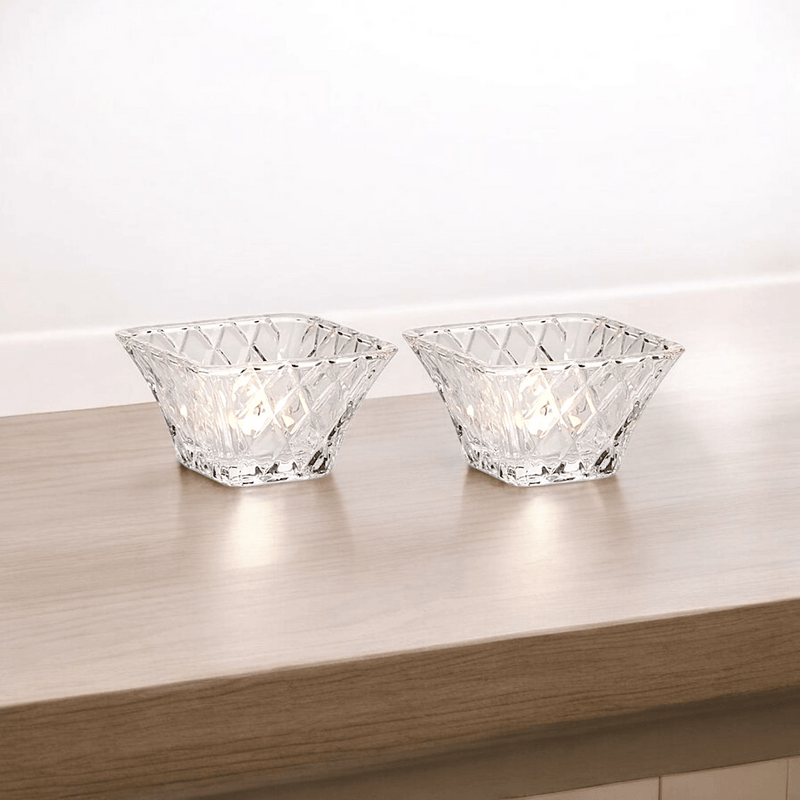 Mikasa Mikasa Diamond Sparkle Votive Tealight Holder - Set of 2