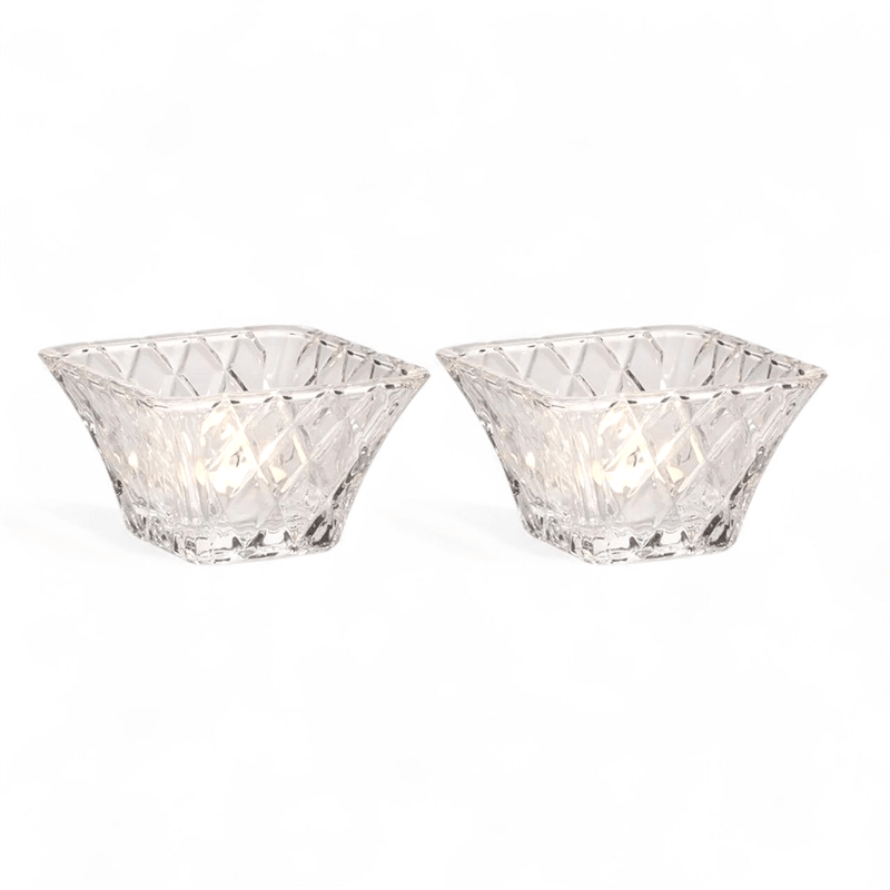 Mikasa Mikasa Diamond Sparkle Votive Tealight Holder - Set of 2