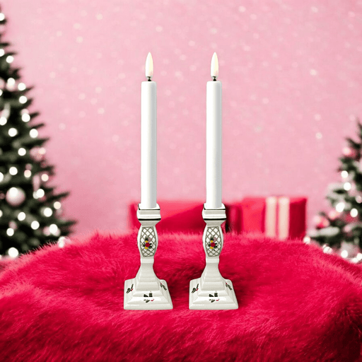 Mikasa Mikasa Heritage Christmas Story Candle Holder - Pair