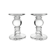 Moda Moda Glass Candle Holders - Set of 2 5" (12.5cm)