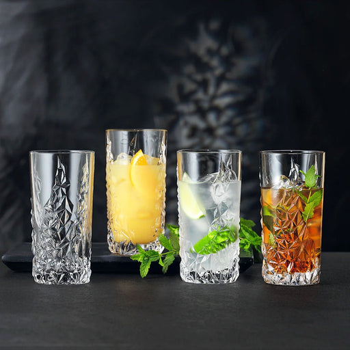 Nachtmann Nachtmann Crystal Sculpture Longdrink Glass - Set of 4
