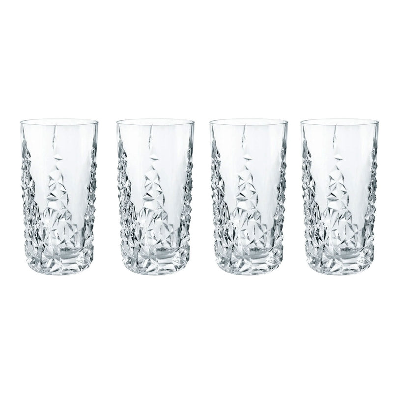 Nachtmann Nachtmann Crystal Sculpture Longdrink Glass - Set of 4