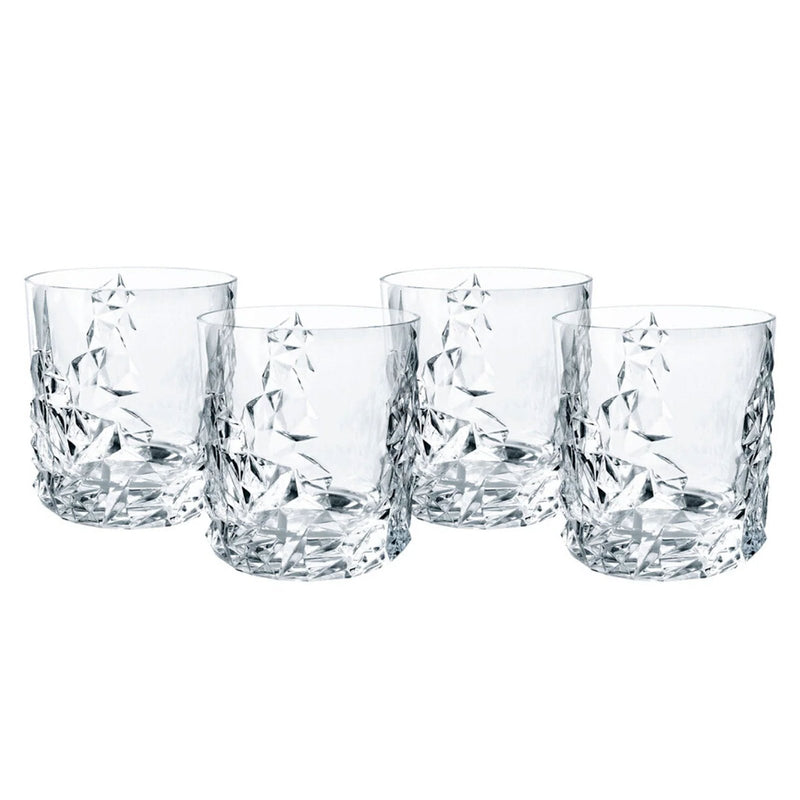 Nachtmann Nachtmann Crystal Sculpture Whisky Tumbler Glass - Set of 4