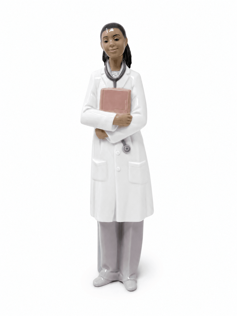 Nao by Lladro_Nao by Lladro Black Female Doctor Figurine_02001686