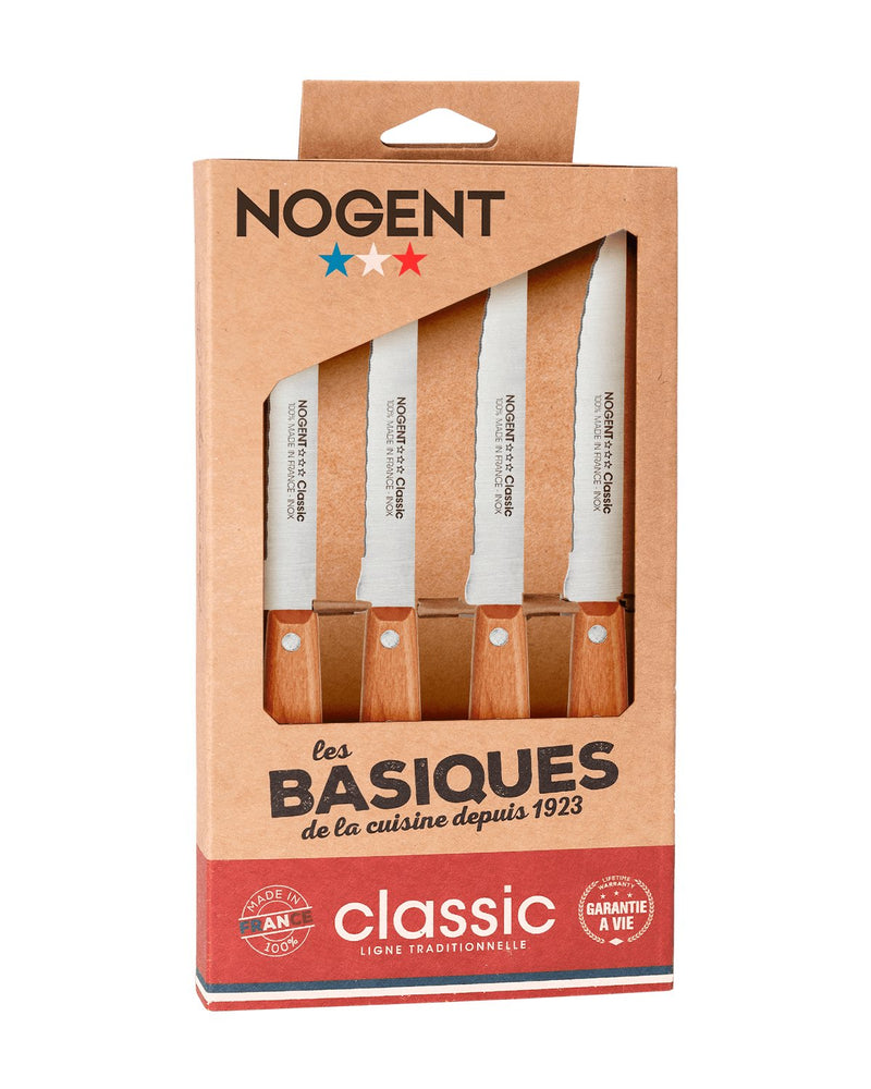Nogent Nogent Cherrywood Classic Steak Knives - Set of 4   
