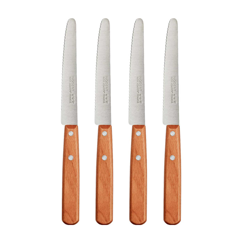 Nogent Nogent Cherrywood Classic Table Knives - Set of 4   