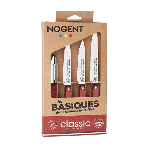 Nogent Classic Kitchen Essential Set - 4 Piece knife set Nogent Hornbeam  