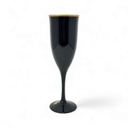 Noritake NORITAKE BLACK AMETHYST REMEMBRANCE EBONY GOLD CHAMPAGNE FLUTE   