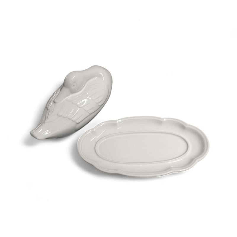 Noritake Noritake Centennial White Duck Covered Butter Dish