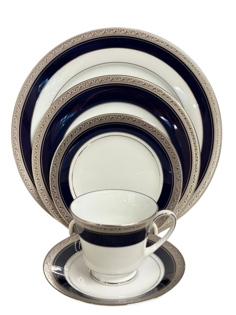 Noritake Noritake Crestwood Cobalt Platinum - 5 Piece Place Setting   