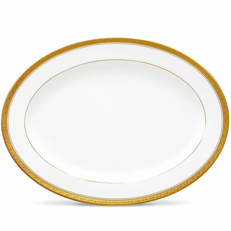 Noritake Noritake Crestwood Gold Oval Platter   