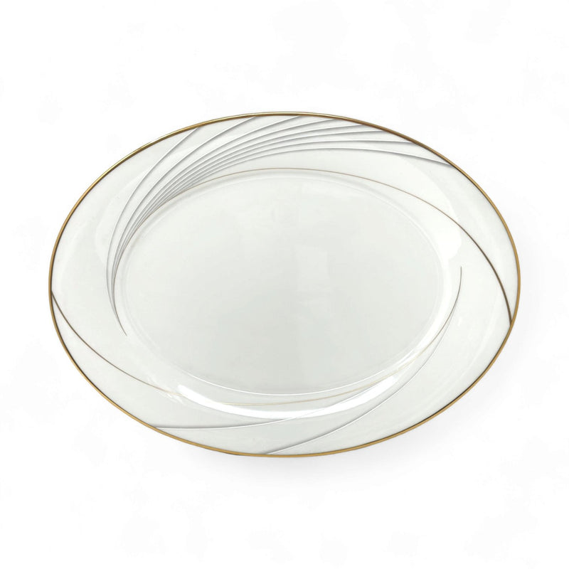 Noritake Noritake Golden Tide Oval Platter Large   