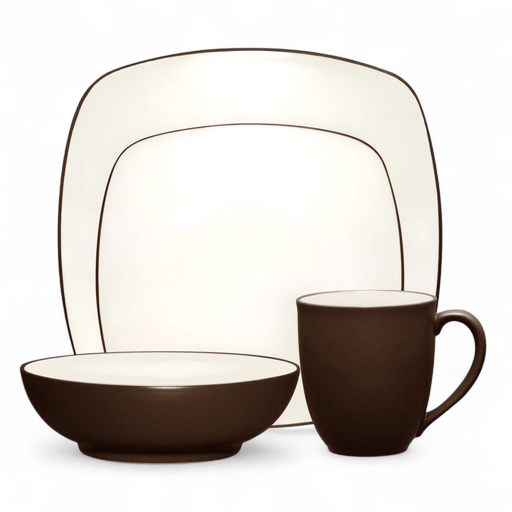 Noritake Noritake Square Colorwave Chocolate - 4 Piece Place Setting