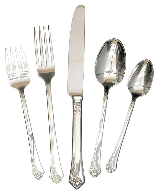 Oneida Oneida Sterling Silver Damask Rose Flatware 5 Piece Place Setting