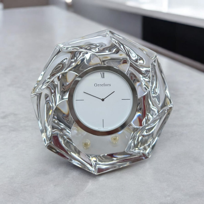 Orrefors Orrefors Crystal Table Clock