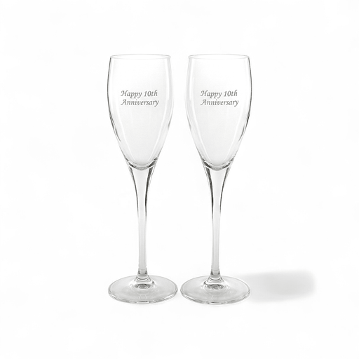 Persona Persona Happy 10th Anniversary Champagne Flutes - Set of 2