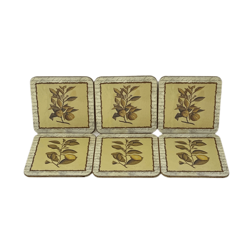 Pimpernel Pimpernel Antique Fruits Coasters Set of 6
