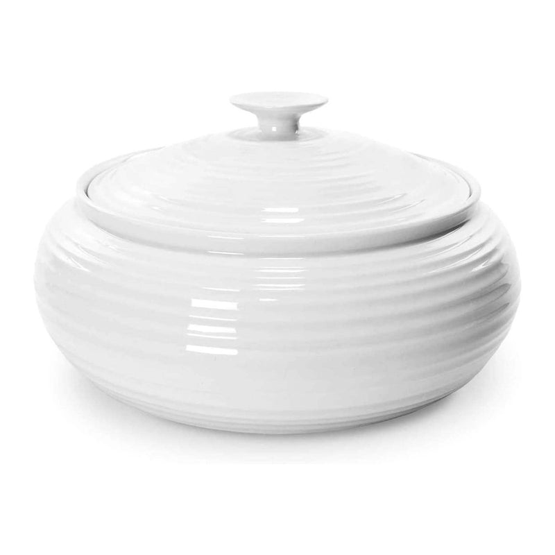 Portmeirion Portmeirion Sophie Conran White 3QT Covered Low Casserole   