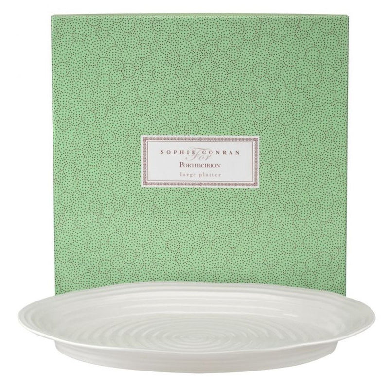 Portmeirion Portmeirion Sophie Conran White Large 17" (44cm) Oval Platter   