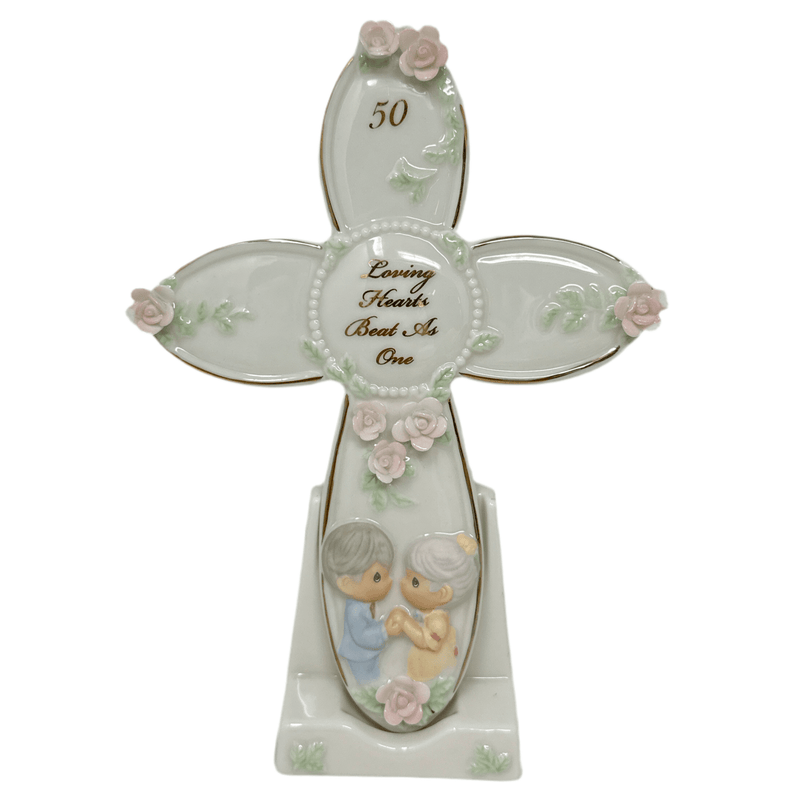 Precious Moments Precious Moments 50th Anniversary Cross With Stand