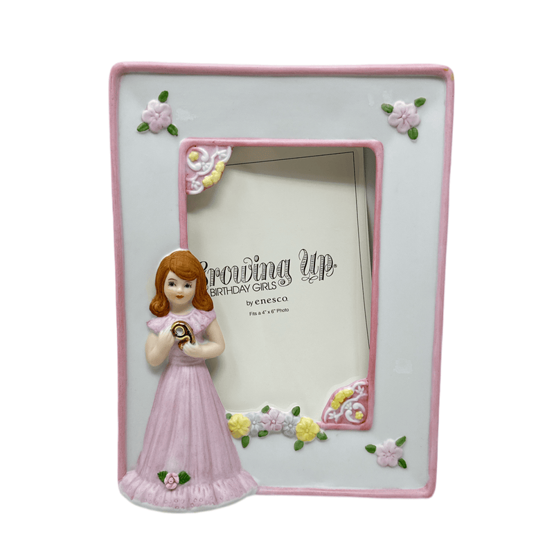 Precious Moments Precious Moments Growing Up Birthday Girls Brunette Frame Age 9