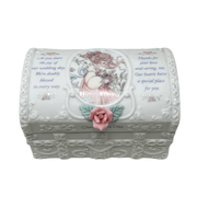 Precious Moments Precious Moments Pink Rose Cherish The Day Trinket Box