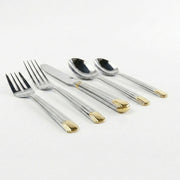 Retroneu Retroneu Gold Ile De France Flatware - 5 Piece Place Setting