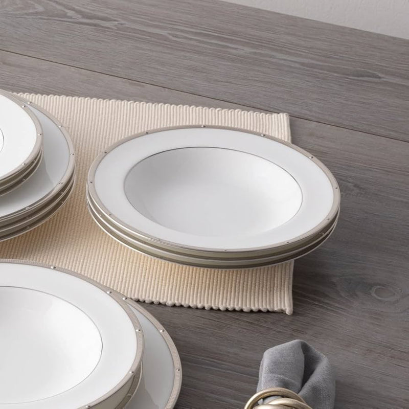 Noritake Rochelle Platinum Rim Soup Bowl