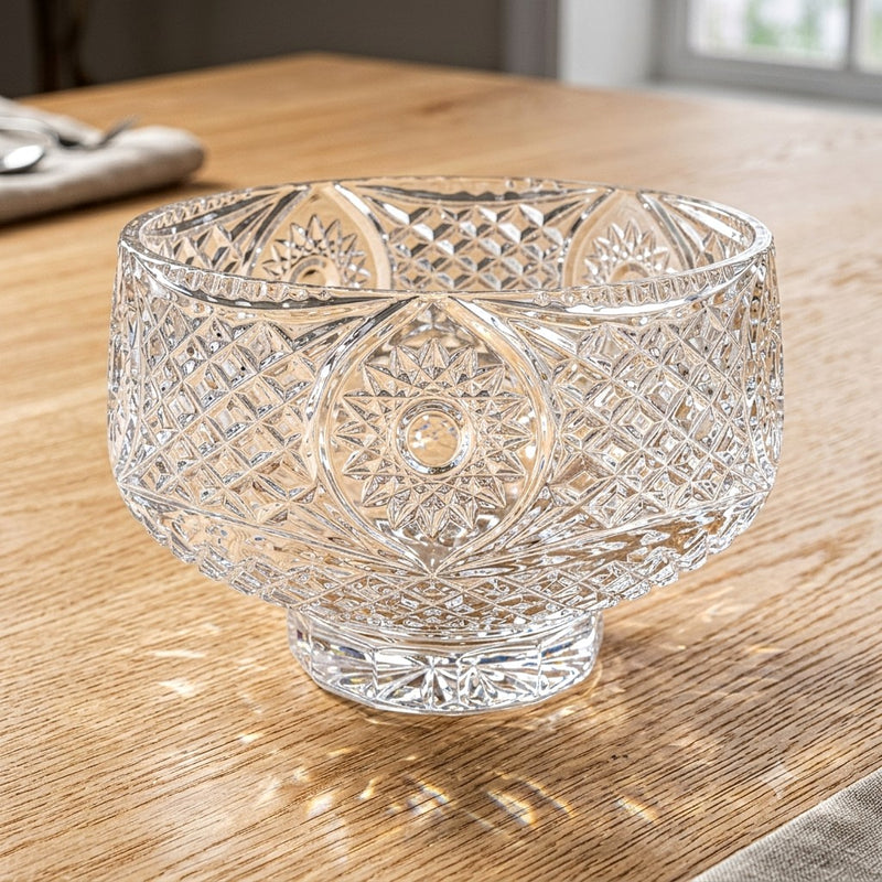Tyrone Crystal Armagh Footed Large Bowl
