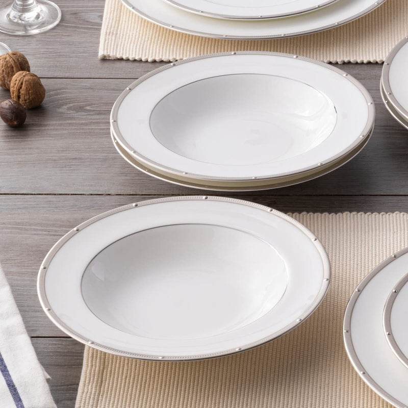 Noritake Rochelle Platinum Rim Soup Bowl