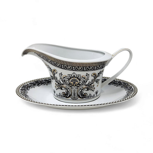 VERSACE MARQUETERIE Gravy Boat and Stand Gravy Rosenthal   