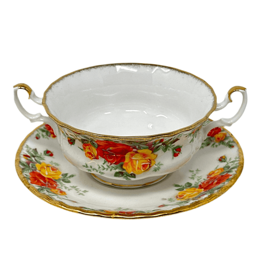 Royal Albert Royal Albert Pacific Rose Cream Soup Cup & Saucer