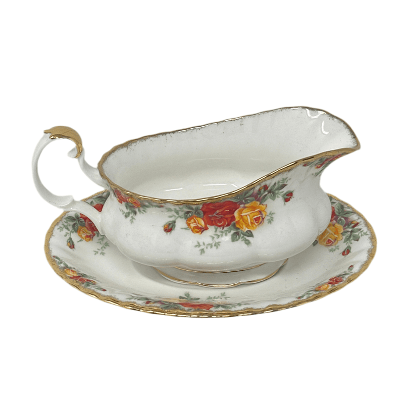 Royal Albert Royal Albert Pacific Rose Gravy Boat with Stand