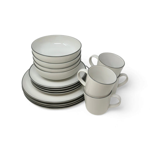 Royal Doulton Royal Doulton Gordon Ramsay Gray Bread Street - 16 Piece Place Setting   