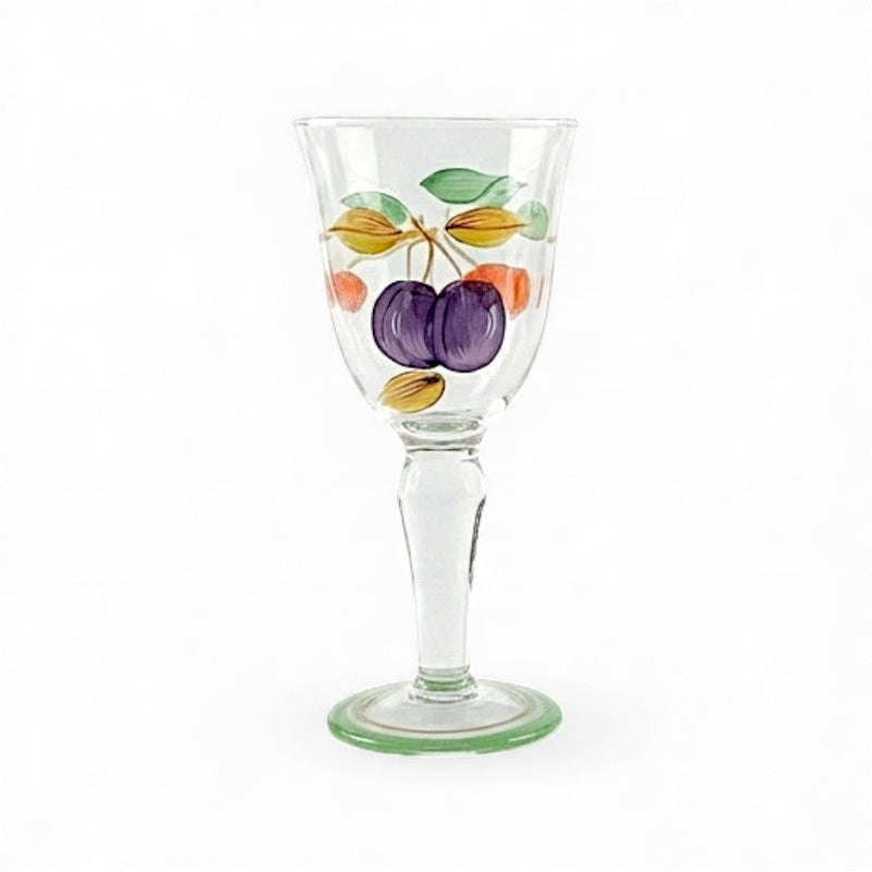Royal Worcester Royal Worcester Evesham Gold Hand Painted Wine Glass
