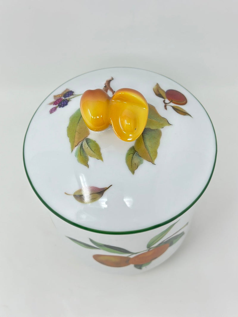 Royal Worcester Royal Worcester Evesham Vale Large Canister & Lid