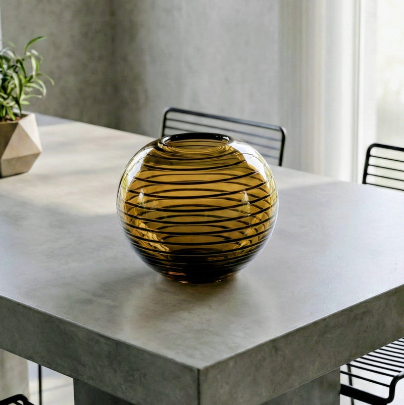 Sasaki Sasaki Kyoto Bronze Stripe Vase