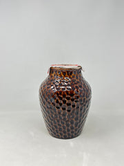 Seagull Studios Seagull Studios Terra Brown Honeycomb Flame Pot
