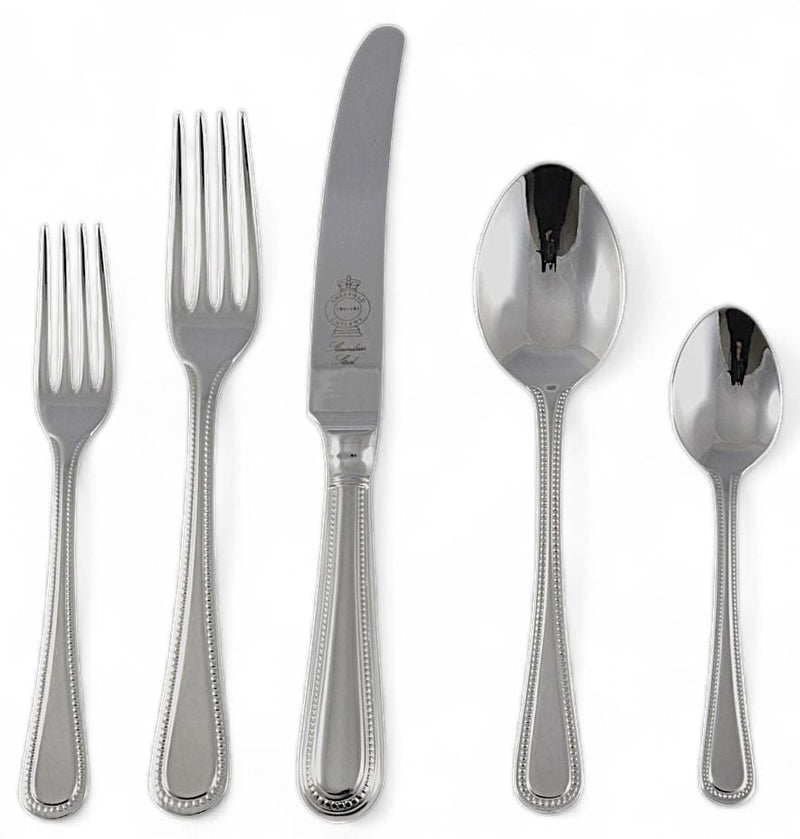 Sheffield Sheffield Silver Plate Flatware Bead - 5 Piece Place Setting