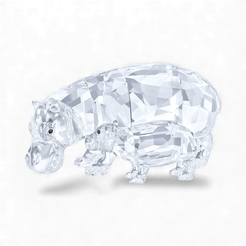Swarovski_SWAROVSKI Crystal HIPPO MOTHER WITH BABY_5135920