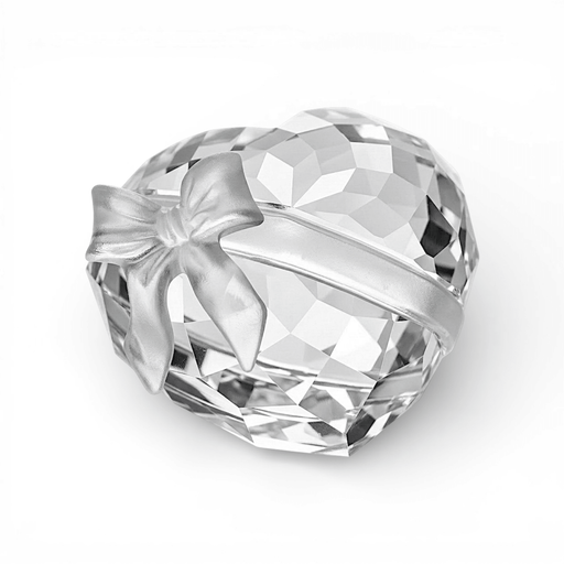 Swarovski Swarovski Solid Crystal Sweet Heart Frosted Bow